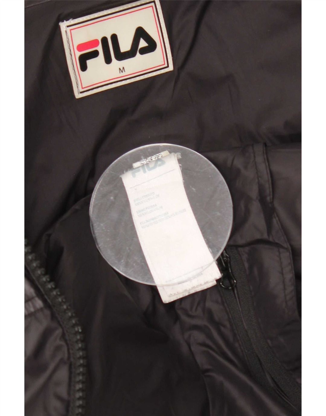 Fila Polstret Herrejakke UK 38 Medium Sort Nylon