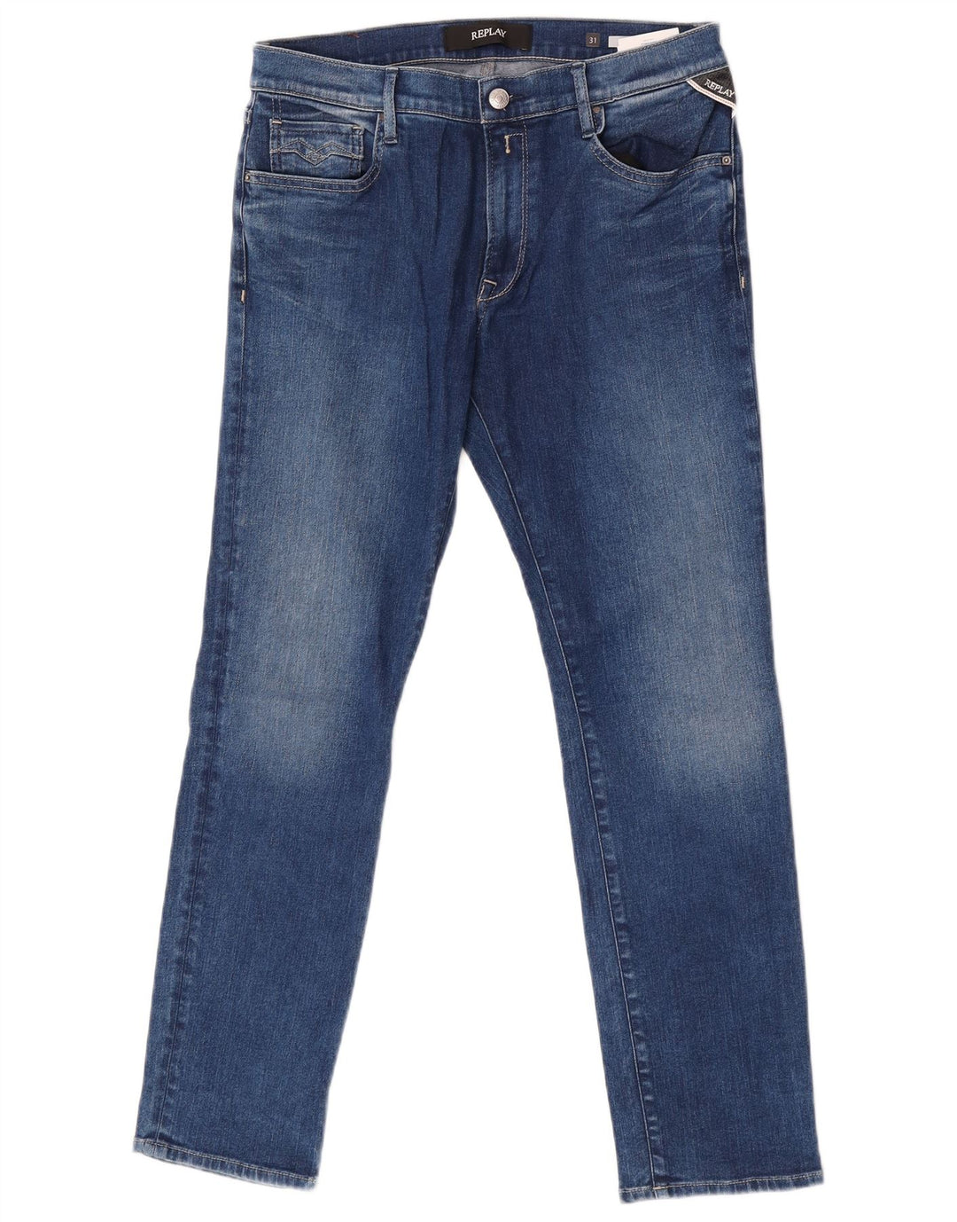 Replay Womens Vivy Slim Jeans W31 L28 Blå Bomuld