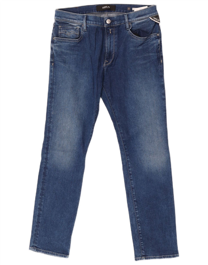 Replay Womens Vivy Slim Jeans W31 L28 Blå Bomuld