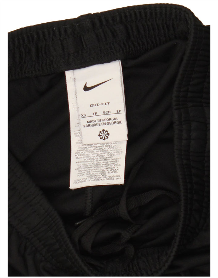 Nike Dame Dri Fit træningsdragt Bukser UK 6 XS Sort Polyester