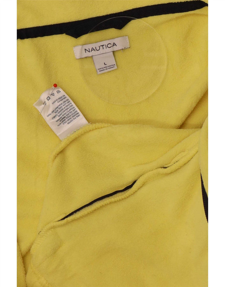 Nautica Dame Fleecejakke UK 16 Stor Gul Polyester