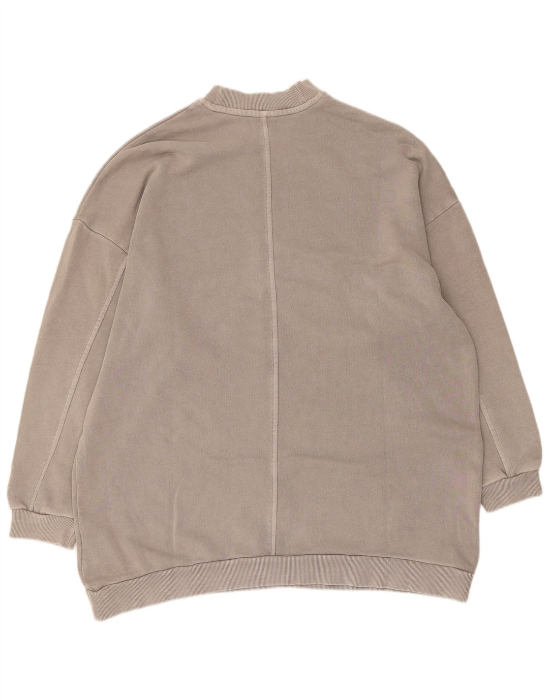 Reebok Dame Oversized Sweatshirt Jumper UK 12/14 Medium Grey