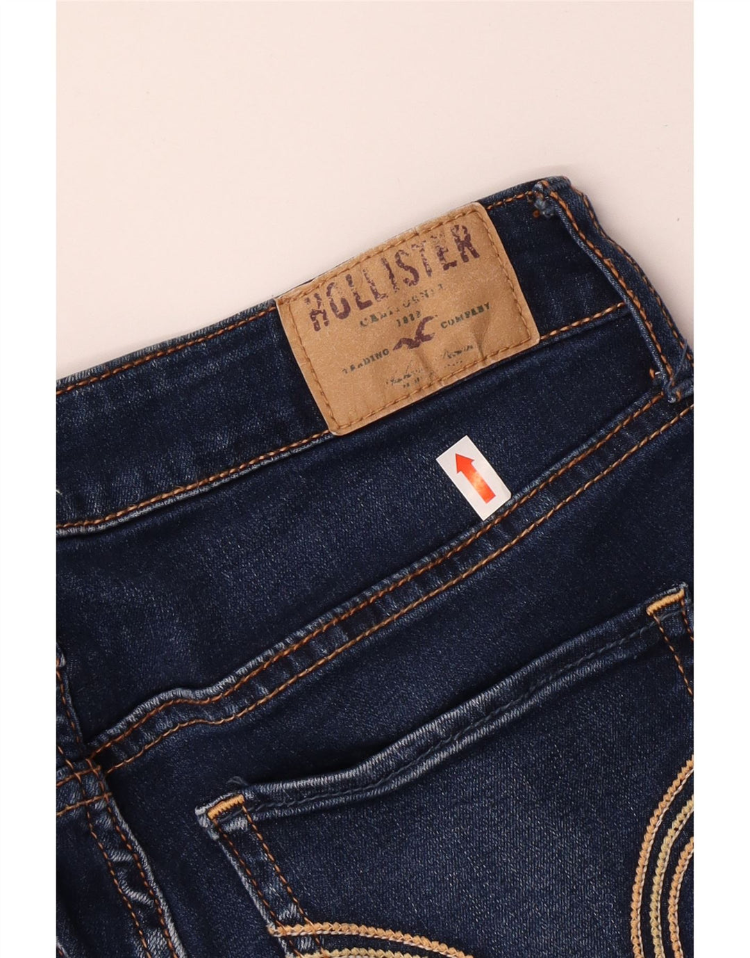 HOLLISTER Dame Distressed Skinny Jeans US 3 XS W26 L31 Blå Bomuld