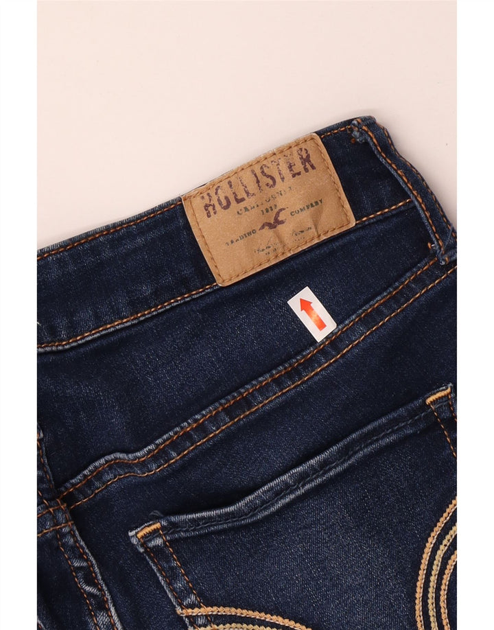 HOLLISTER Dame Distressed Skinny Jeans US 3 XS W26 L31 Blå Bomuld