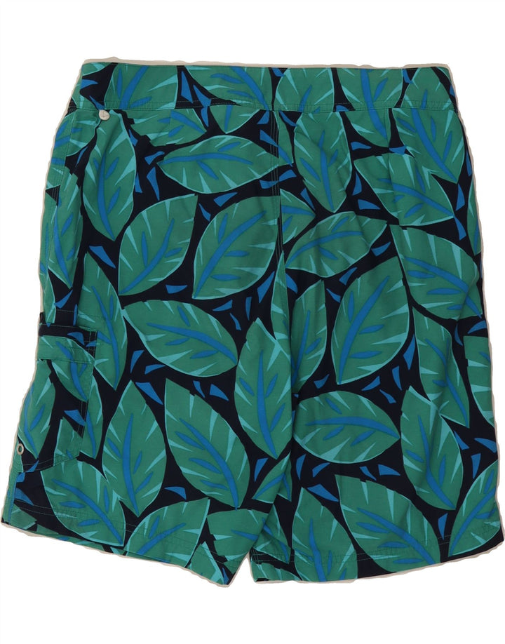 J. CREW Mens Abstract Pattern Swimming Shorts Medium Navy Blue Nylon Vintage J. Crew and Second-Hand J. Crew from Messina Hembry 
