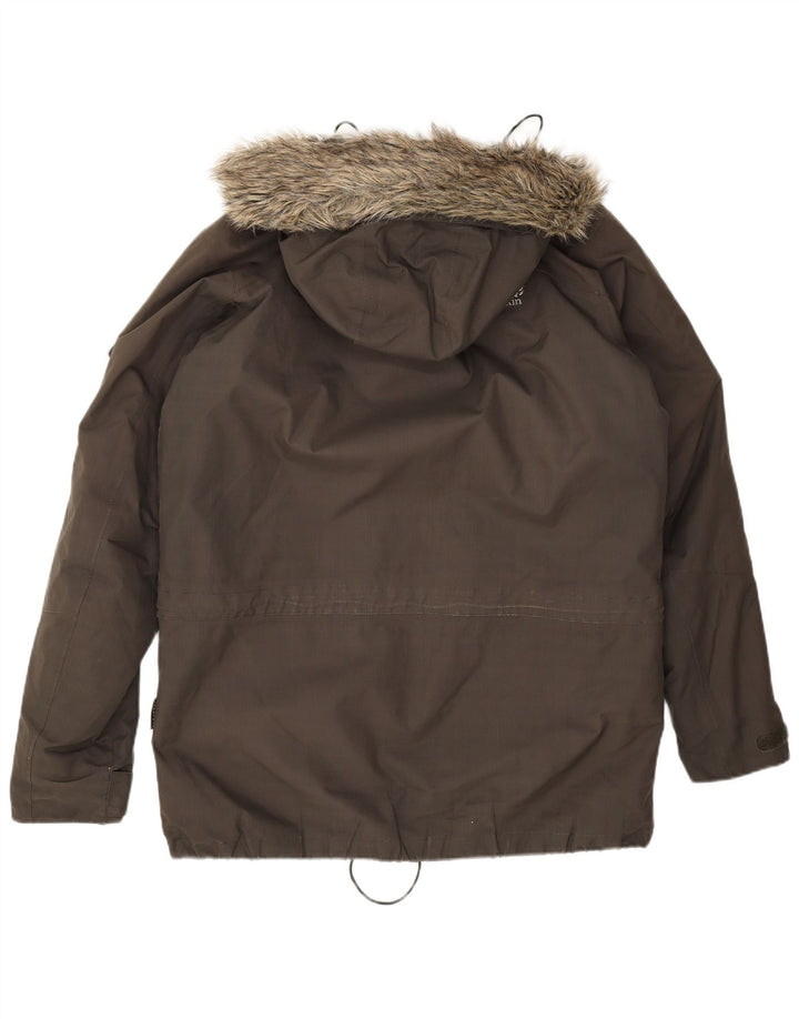 Jack Wolfskin Herre Hætte Sherpa Parka Jacket UK 36/38 Medium Grey