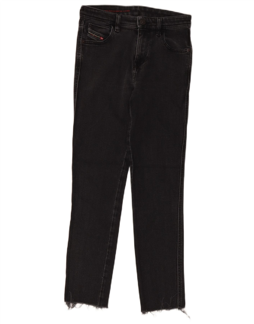 Diesel Dame Slim Jeans W24 L26 Sort Polyacryl