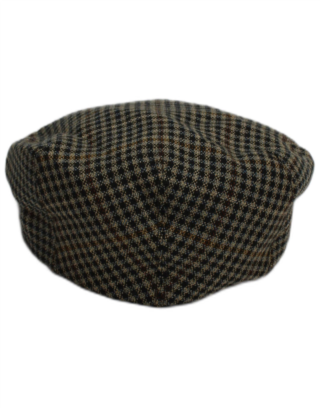 Barbisio Herre Flad Kasket Medium Brun Houndstooth Classic