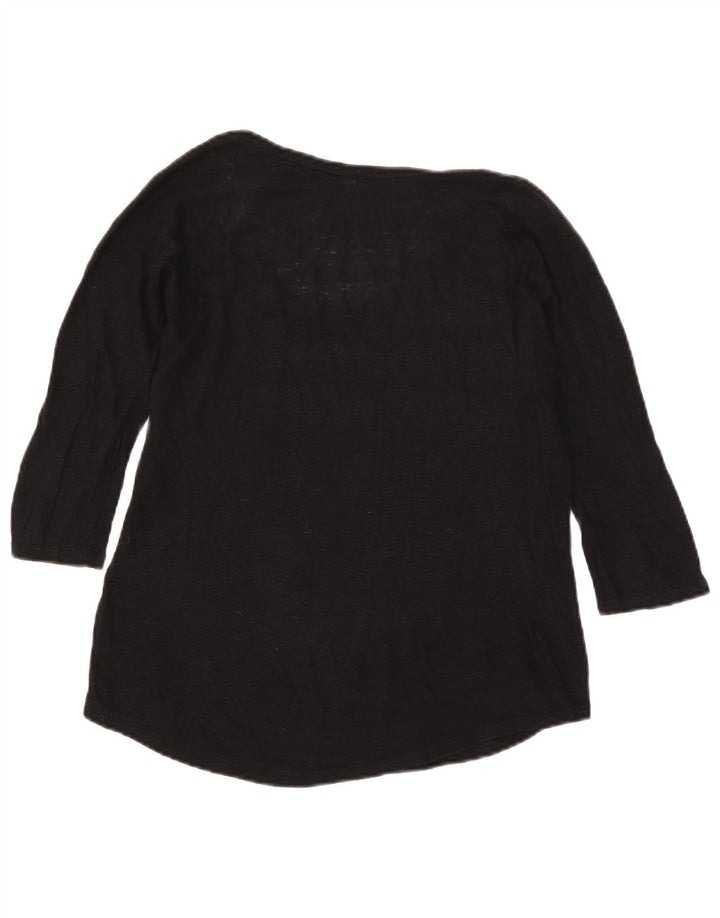 Zara Dame Top 3/4 ærme UK 12 Medium Sort