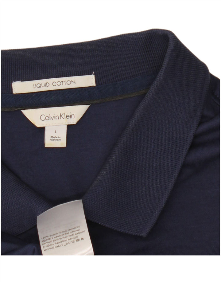 Calvin Klein herre poloshirt Stor marineblå bomuld