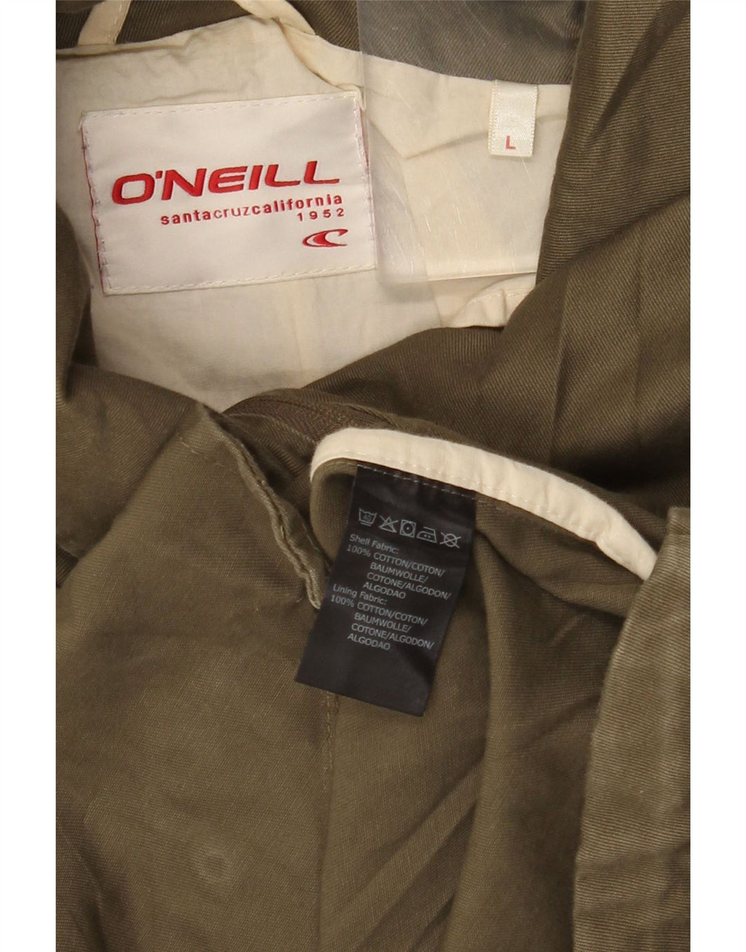 O'NEILL Kvinder Utility Jacket UK 16 Stor brun bomuld