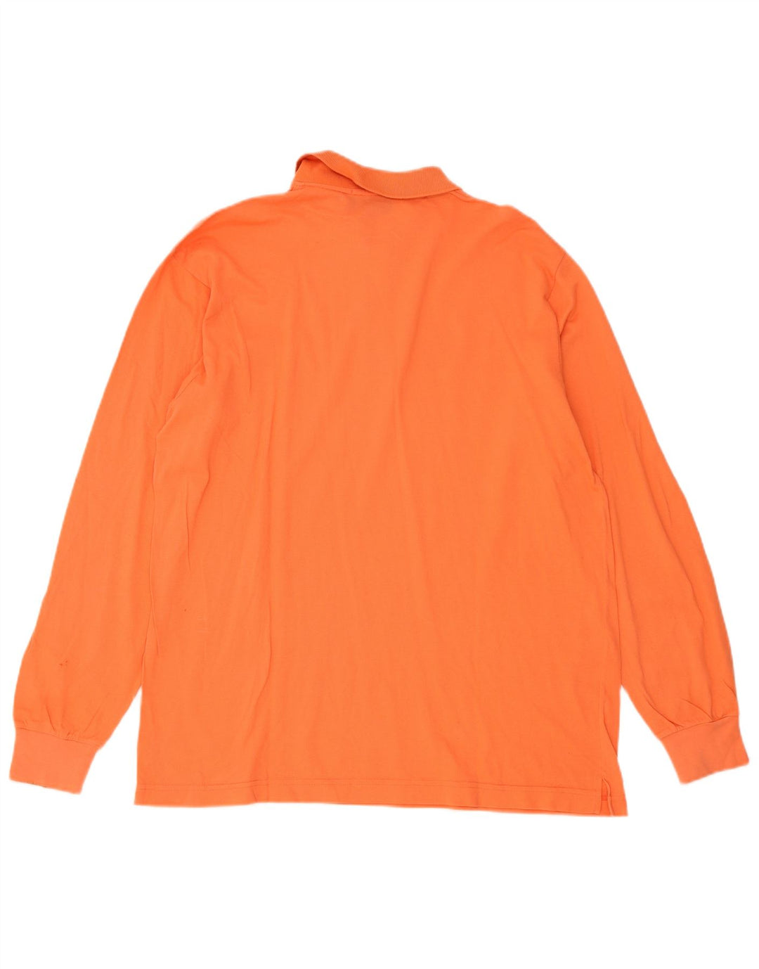 Sergio Tacchini Langærmet herre poloshirt Stor orange bomuld