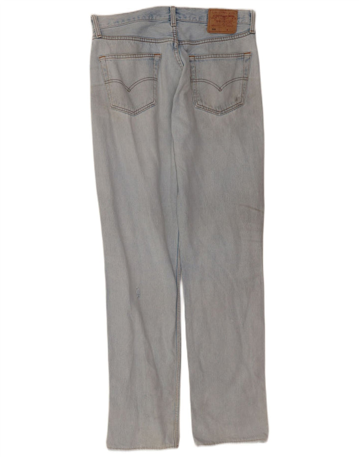 Levi's Herre 501 lige jeans W34 L35 blå bomuld