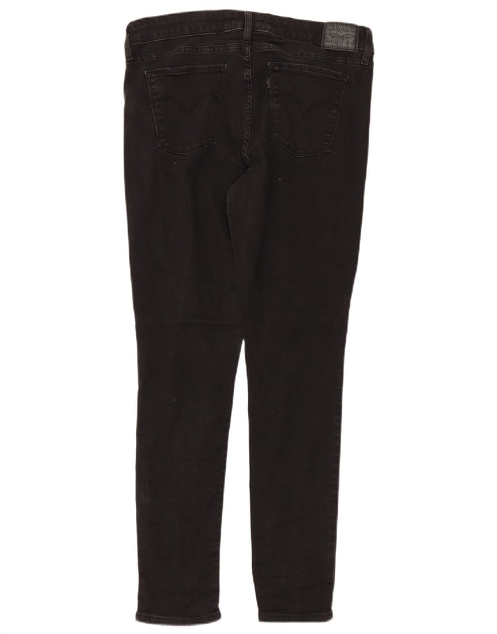 Levi's Dame 711 Skinny Jeans W32 L30 Sort Bomuld