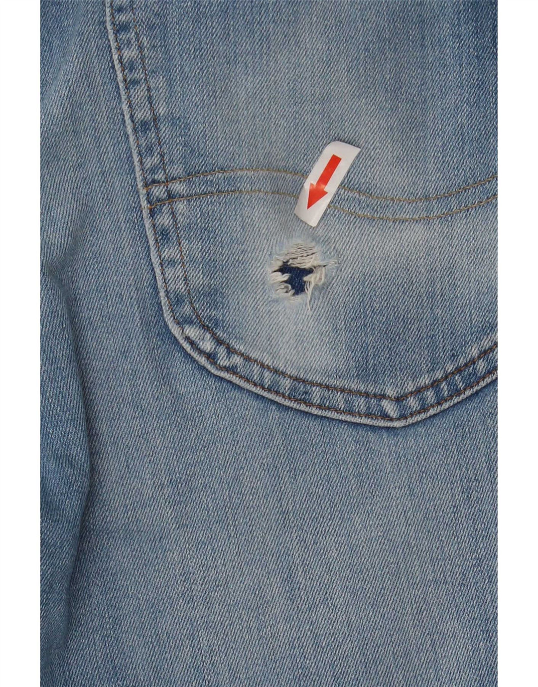 Lee Herre Luke Straight Jeans W31 L29 Blå Bomuld