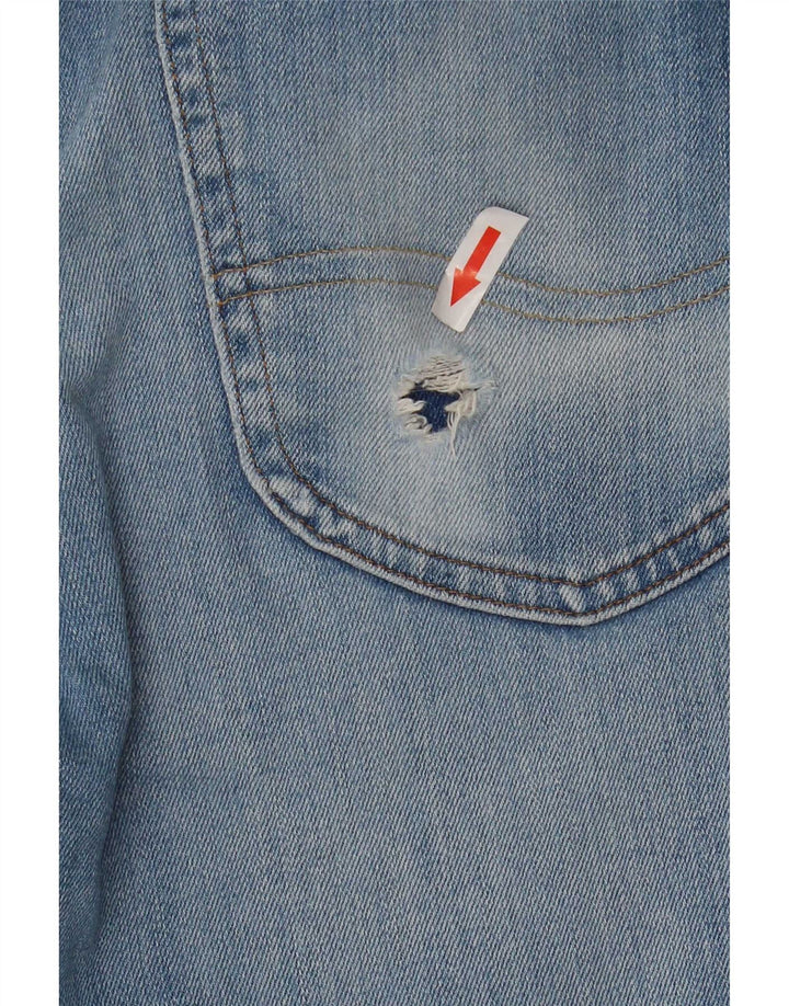 Lee Herre Luke Straight Jeans W31 L29 Blå Bomuld