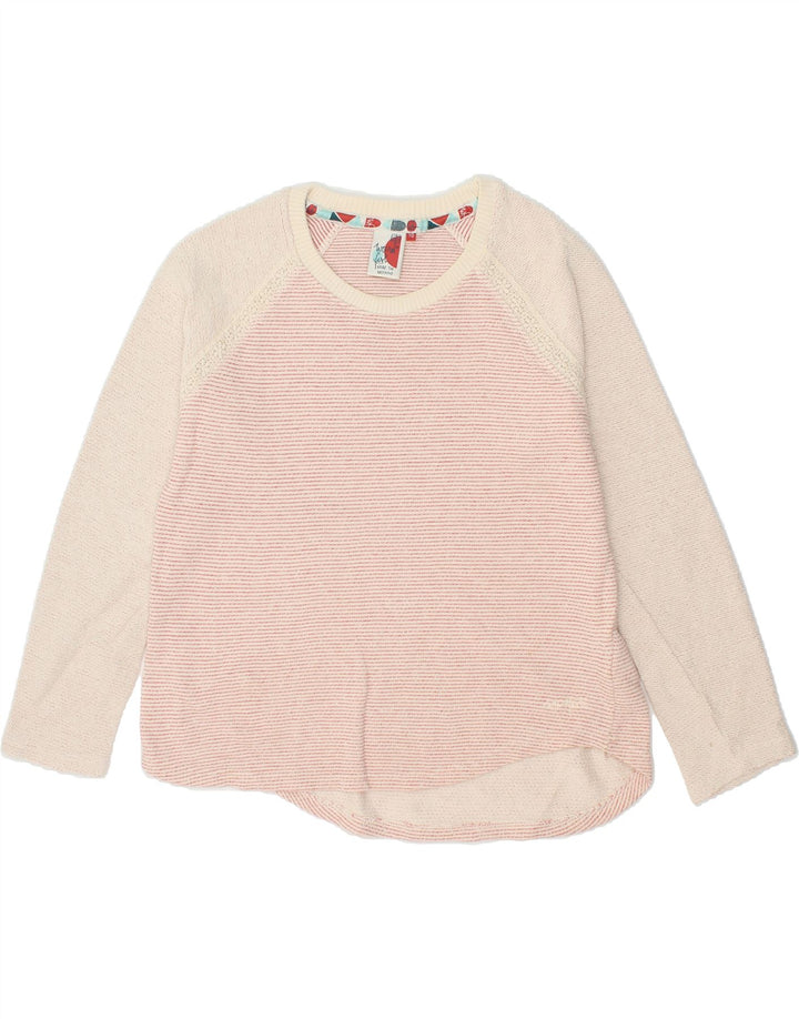 WEIRD FISH Womens Oversized Sweatshirt Jumper UK 10 Small Pink Colourblock Vintage Weird Fish and Second-Hand Weird Fish from Messina Hembry 