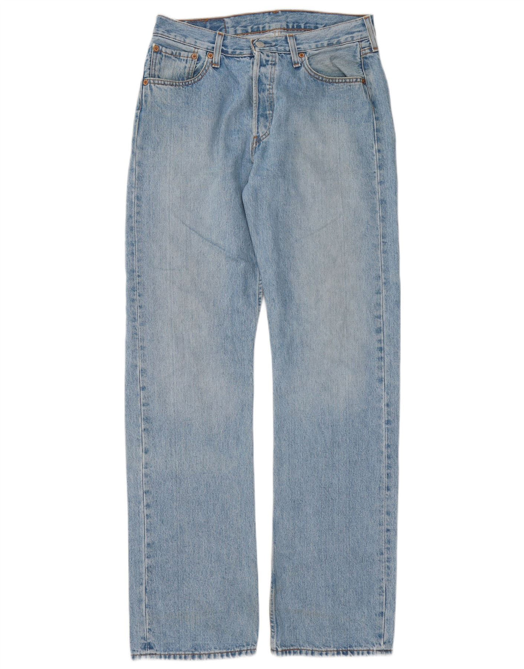 Levi's Herre 501 Straight Jeans W30 L34 Blå Bomuld