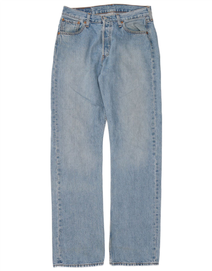 Levi's Herre 501 Straight Jeans W30 L34 Blå Bomuld