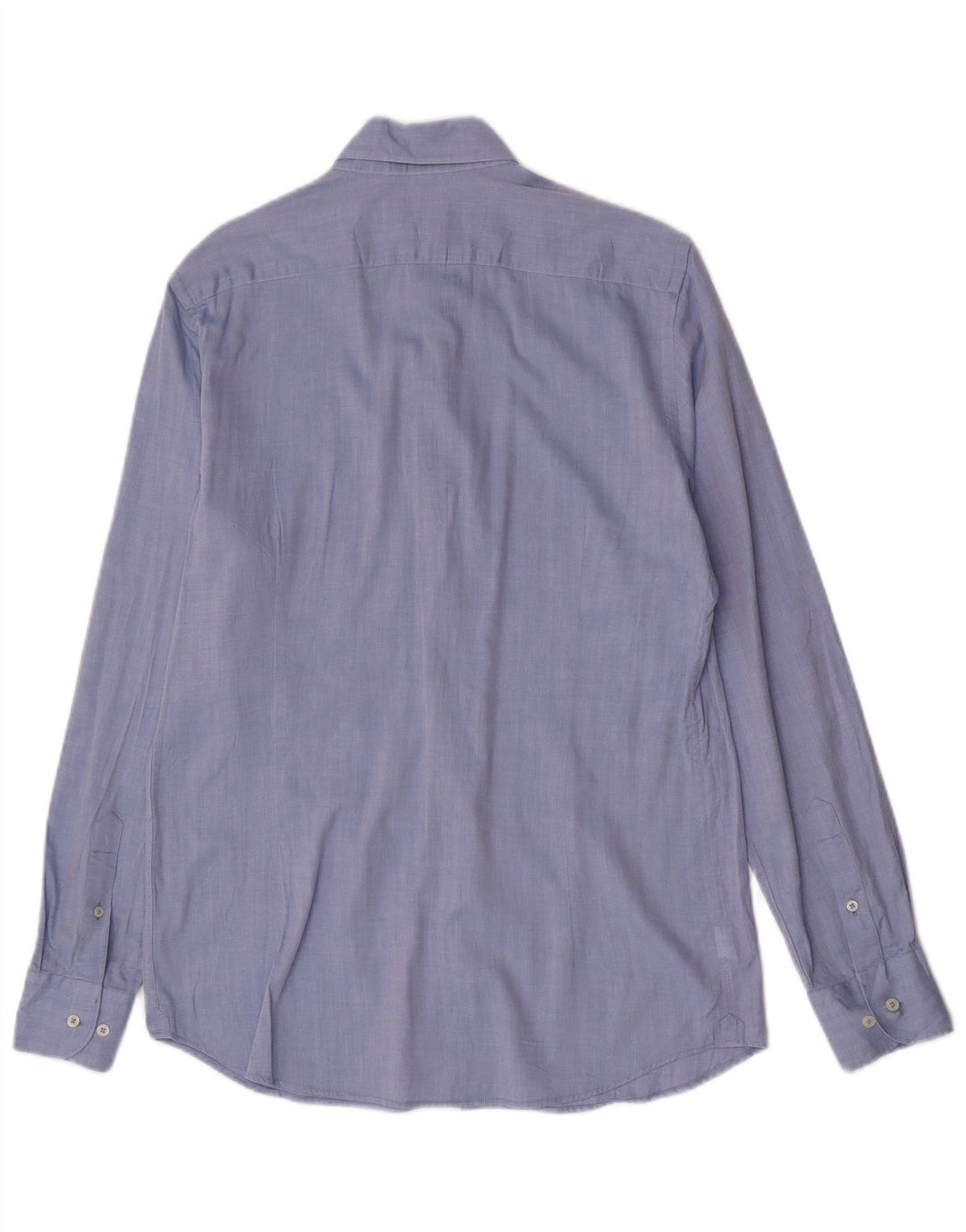 Massimo Dutti Herreskjorte EU 40 15 1/2 Mellemblå Bomuld