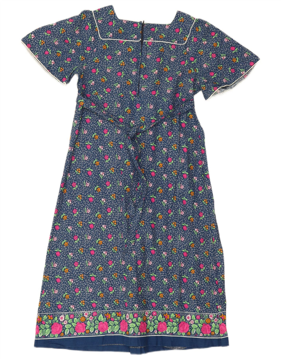 Nuova Moda Dame Maxi Dress IT 44 Medium Blue Floral