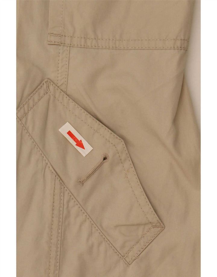 Monsoon Womens Trench Coat UK 8 Small Beige Bomuld