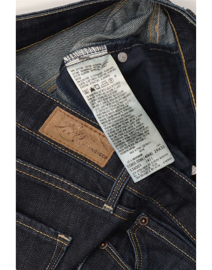 Levi's Slim Jeans til kvinder W29 L32 Marineblå bomuld
