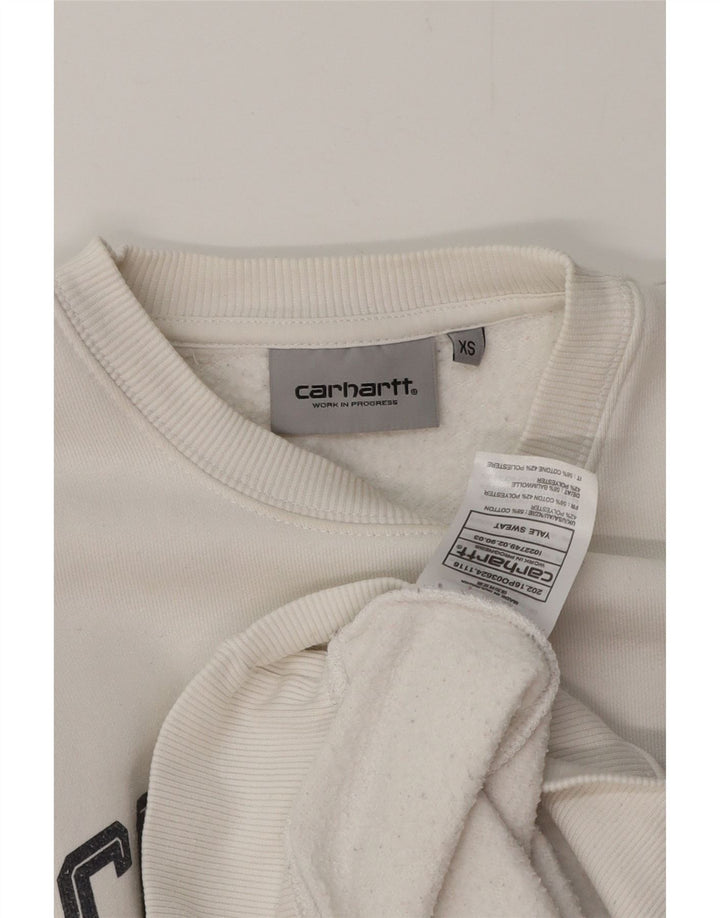 CARHARTT Grafisk sweatshirt til mænd XS Hvid bomuld