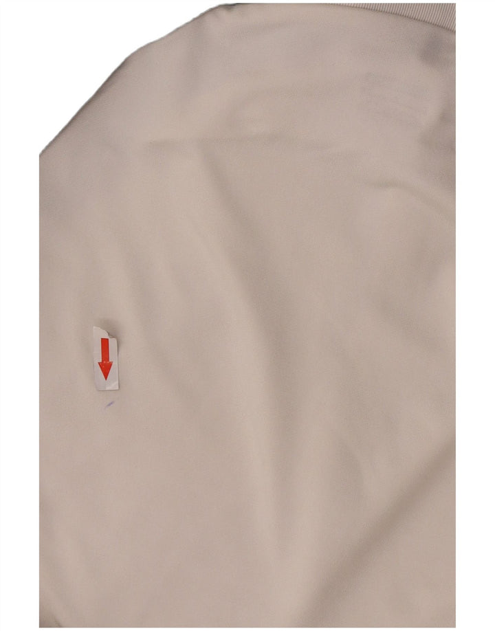 Nike Herre Dri Fit Lynlås Slim Pullover Træningsdragt Top Lille Hvid