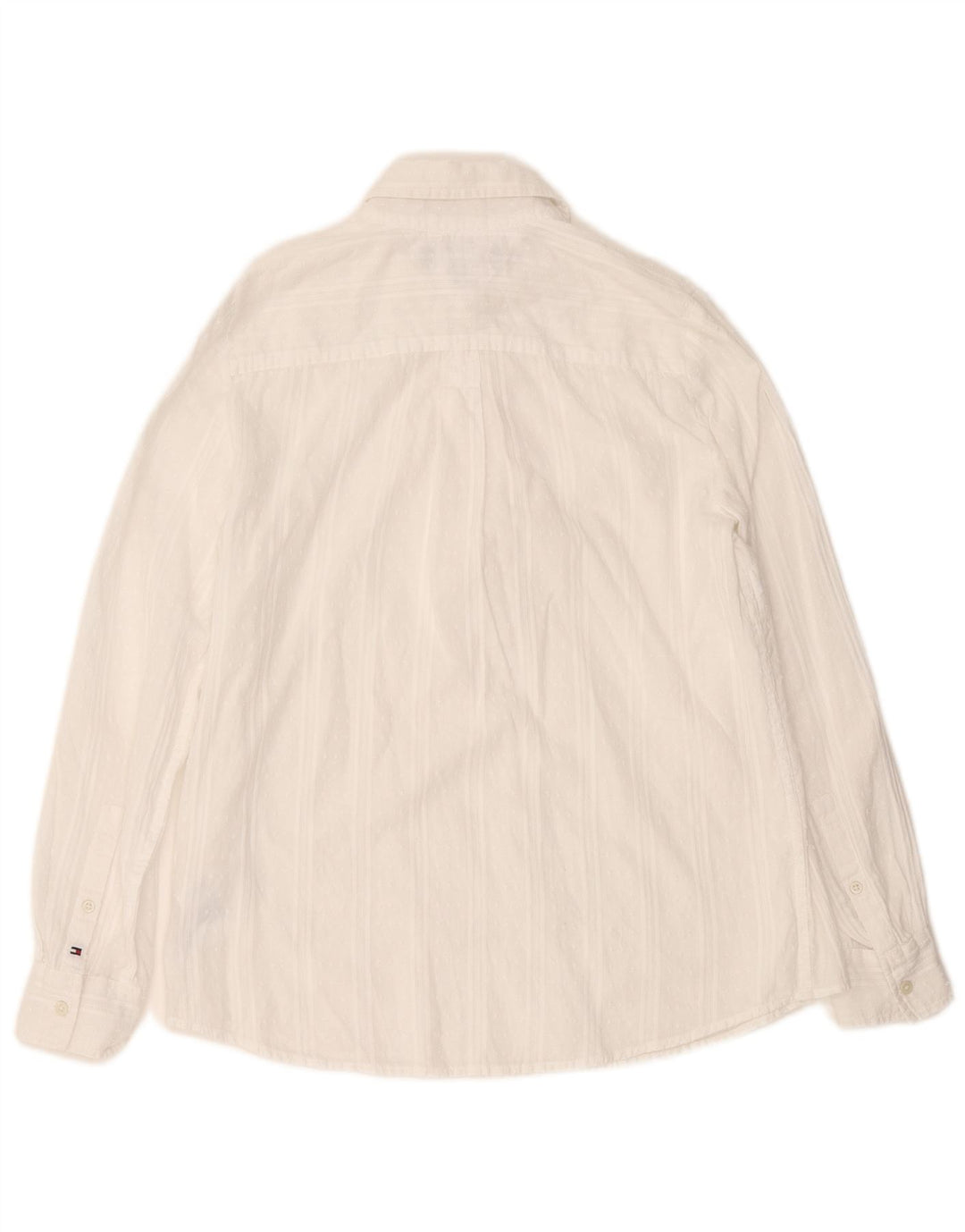 Tommy Hilfiger Dame Relaxed Fit Pullover Shirt UK 10 Small White Striped
