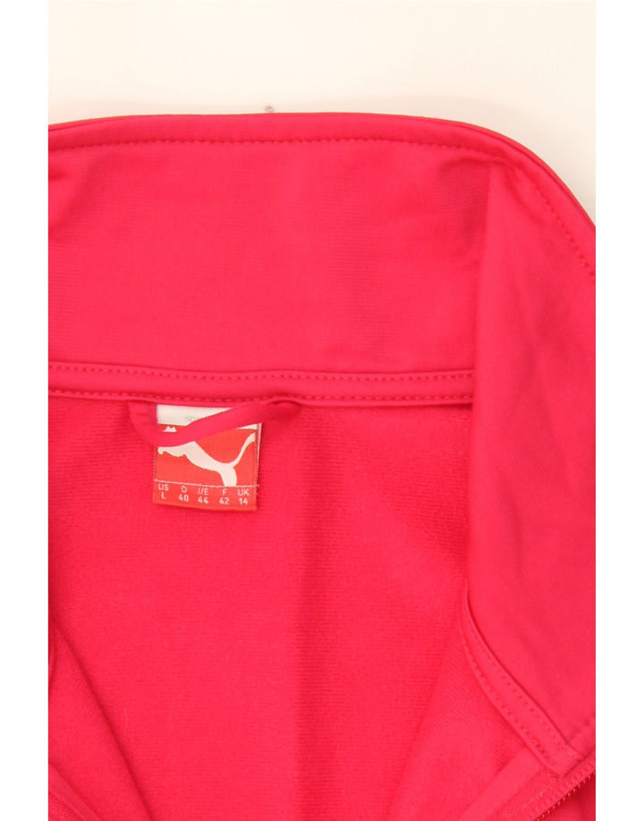 PUMA Womens Tracksuit Top Jacket UK 14 Medium  Pink Polyester Vintage Puma and Second-Hand Puma from Messina Hembry 
