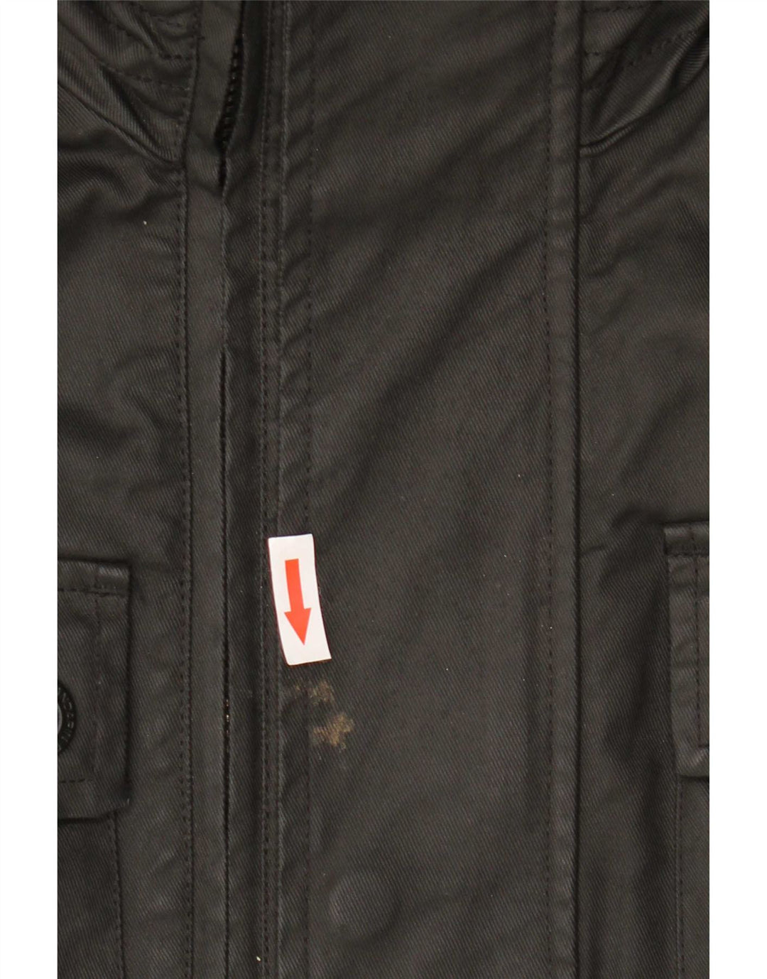Superdry Military Jacket til mænd UK 44 2XL sort bomuld