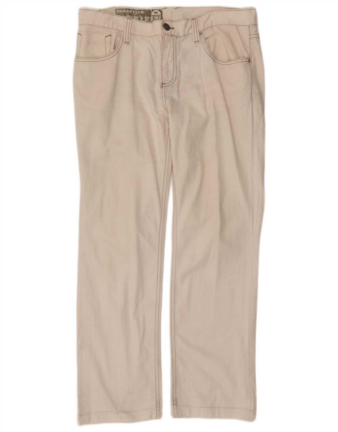 North Sails Herre Straight Jeans W34 L29 Hvid Bomuld