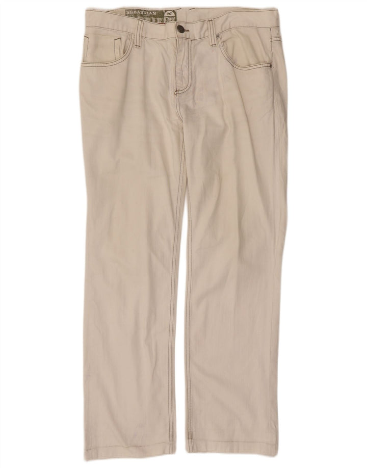 North Sails Herre Straight Jeans W34 L29 Hvid Bomuld