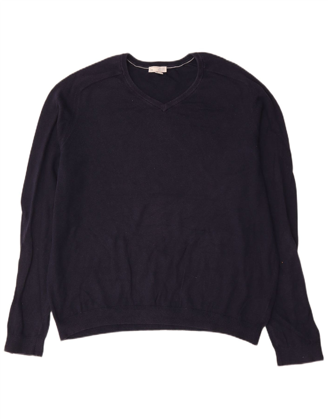 Gap Herre V-hals sweater XL marineblå bomuld