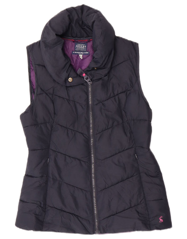 Joules Womens Polstret Gilet UK 10 Small Navy Blue Polyester