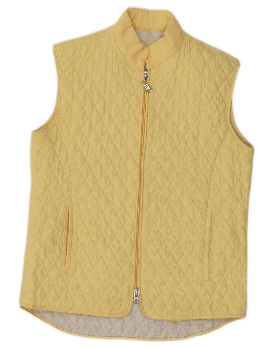 Conte of Florence Quilted Gilet IT 40, lille gul polyester