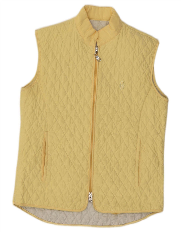 Conte of Florence Quilted Gilet IT 40, lille gul polyester