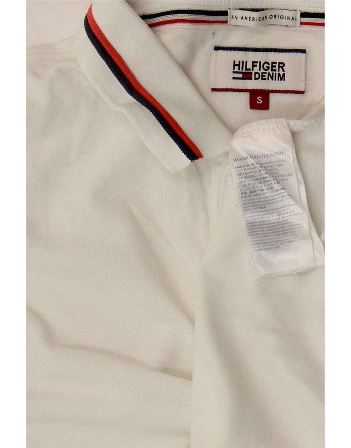 Tommy Hilfiger Herre poloshirt Lille hvid bomuld