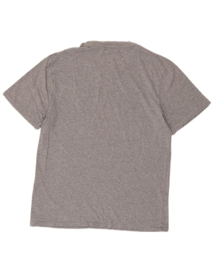 LEVI'S Herre grafisk T-shirt top mellemgrå flækket bomuld