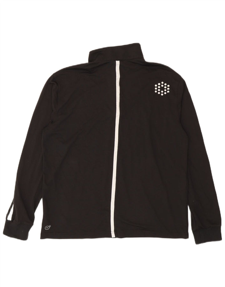 Puma Herre Zip Neck Pullover Træningsdragt Top Stor Sort Polyester