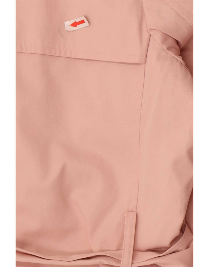 Marks & Spencer Womens Trench Coat UK 16 Large Pink Polyester