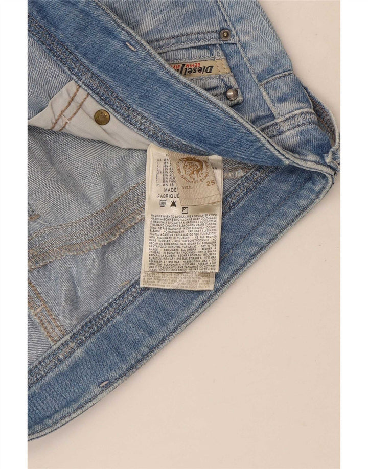 Diesel Dame Lowky Slim Jeans W25 L30 Blå Bomuld