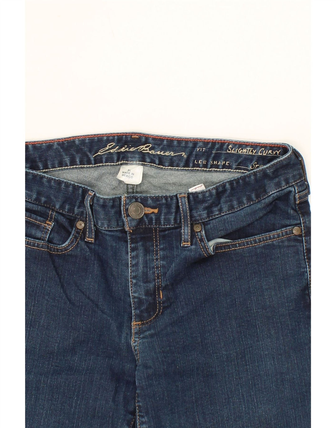 EDDIE BAUER Womens Slightly Curvy Straight Jeans US 6 Medium W30 L34 Blue Vintage Eddie Bauer and Second-Hand Eddie Bauer from Messina Hembry 