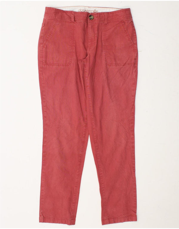 DOCKERS Slim Chinobukser til kvinder US 6 Medium W30 L30 Pink Bomuld