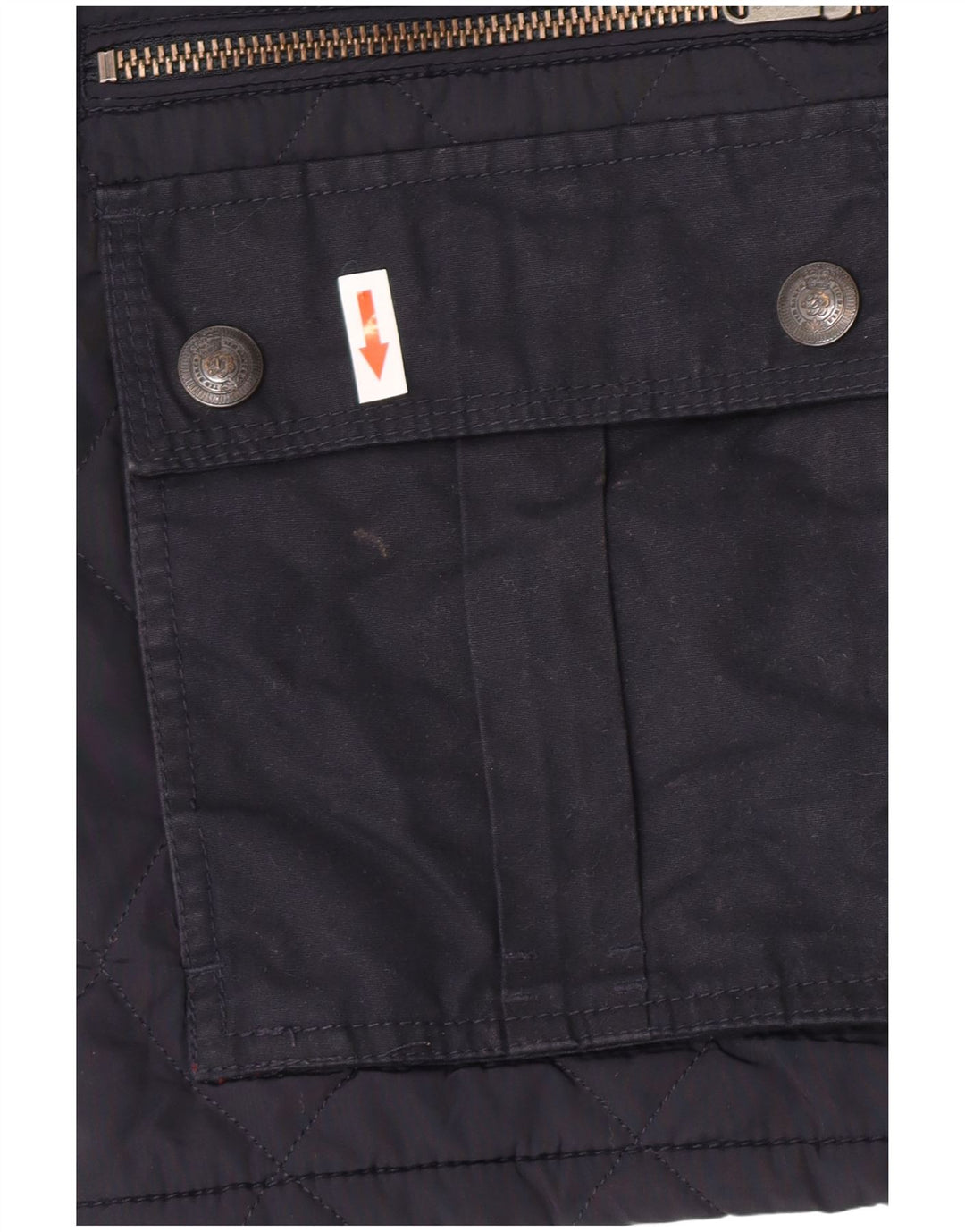 Ted Baker Herre quiltet jakke str. 4 Large Navy Blue Polyester