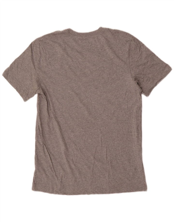Nike grafisk T-shirt top mellem grå bomuld til mænd