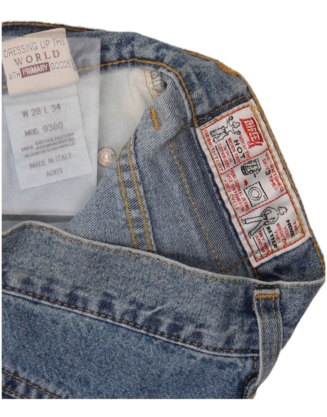 Rifle Dame Straight Jeans W28 L34 Blå Bomuld