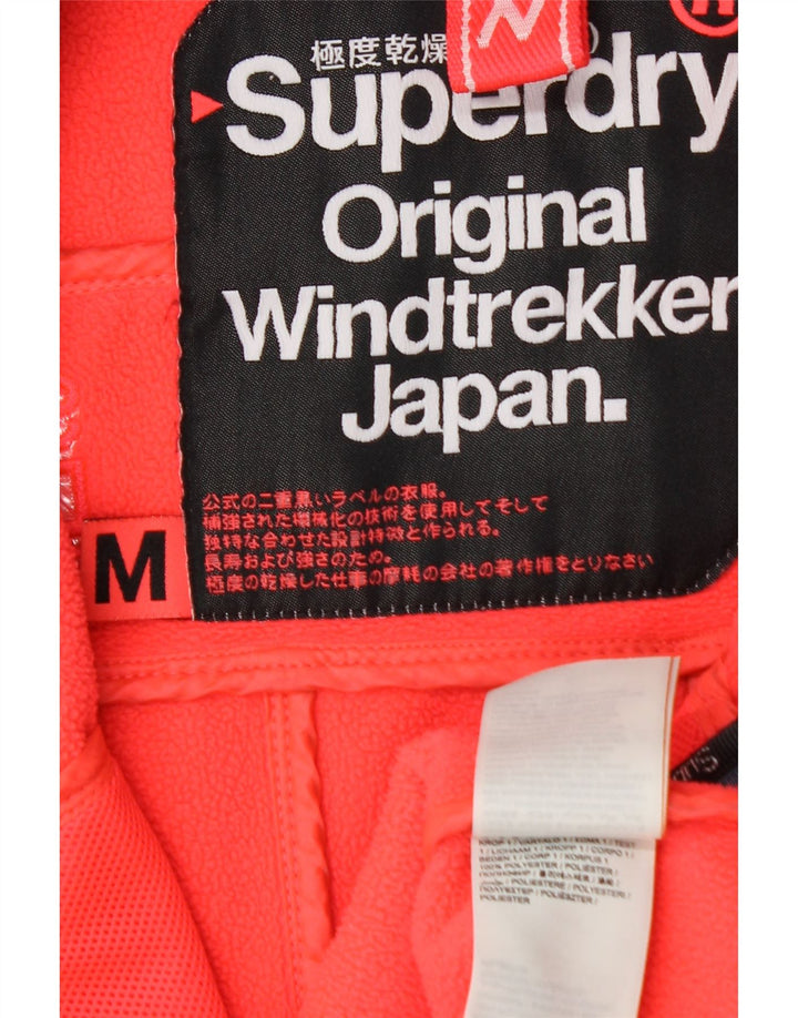 SUPERDRY Dame Windtrekker Windbreaker Jacket UK 14 Medium Blue Polyester