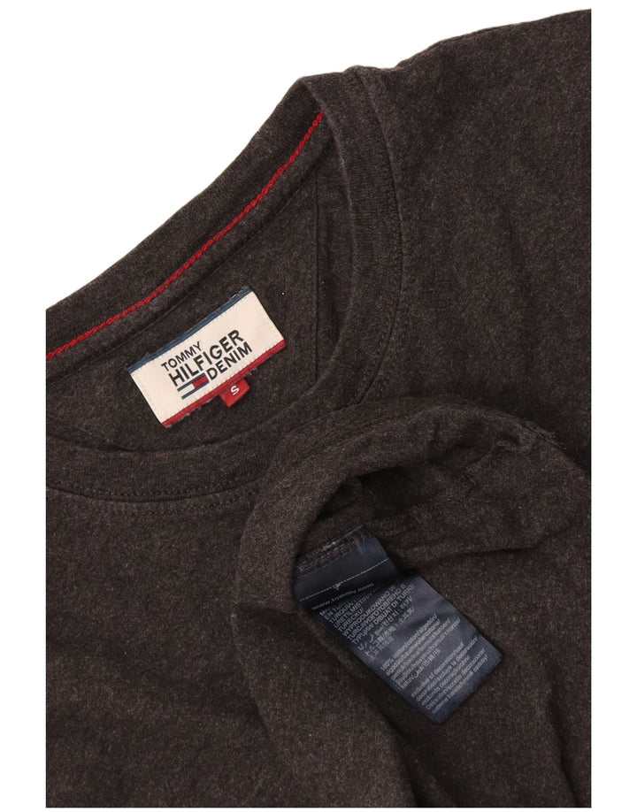 Tommy Hilfiger Herre T-Shirt Top Lille Grå Bomuld